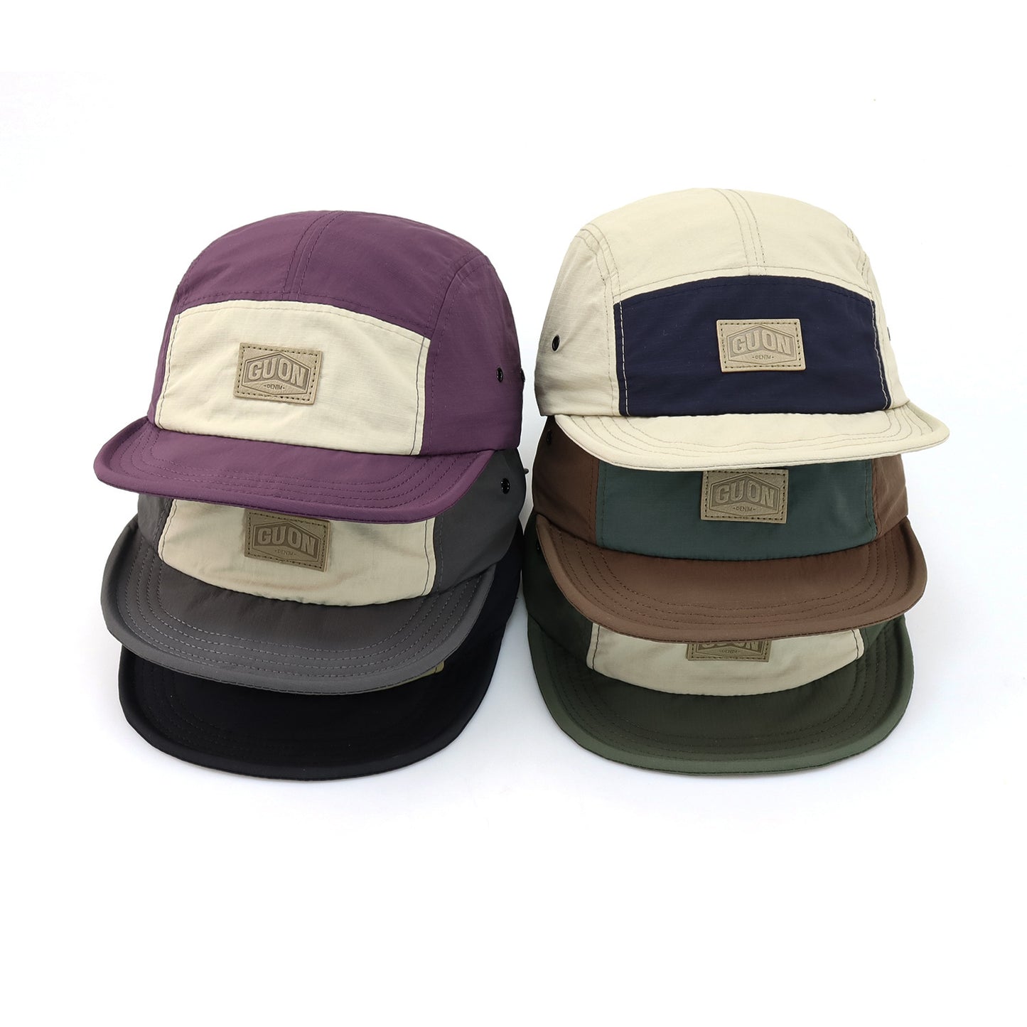 Retro Color Matching Outdoor Four Seasons Soft Brim Baseball Cap