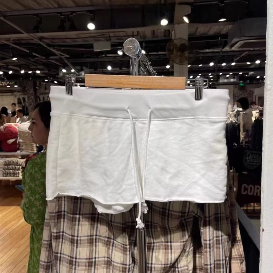 American Casual Sports Pants With Frayed Edges Slim Fit Women