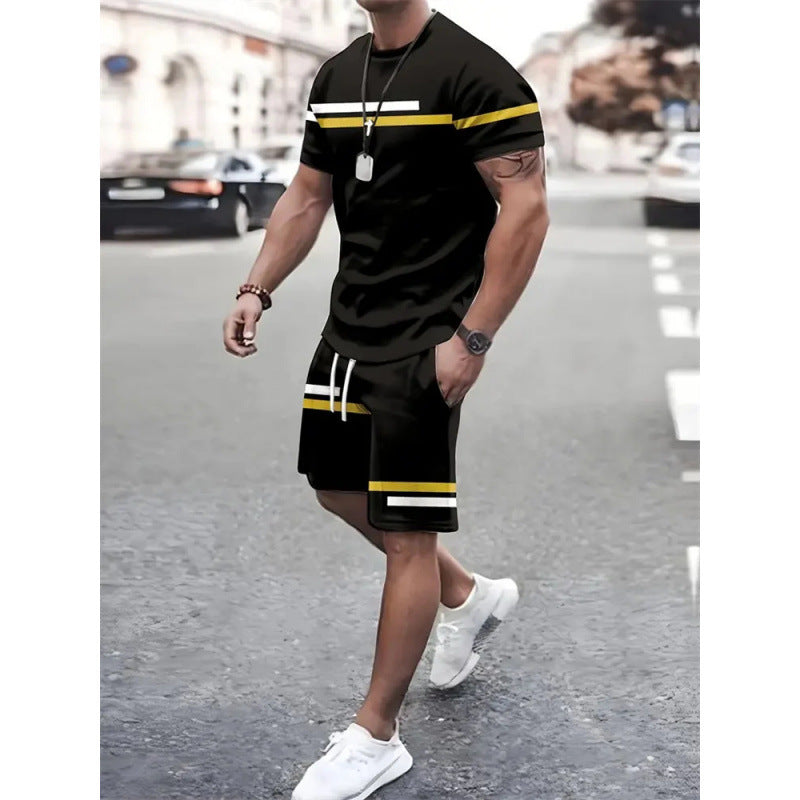 Sports Short-sleeved T-shirt Suit Two-piece Outdoor