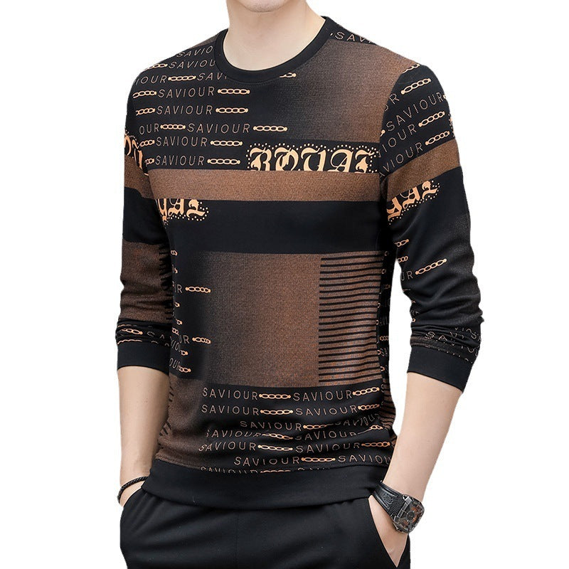 Spring And Autumn Men's New Long Sleeve Sweater