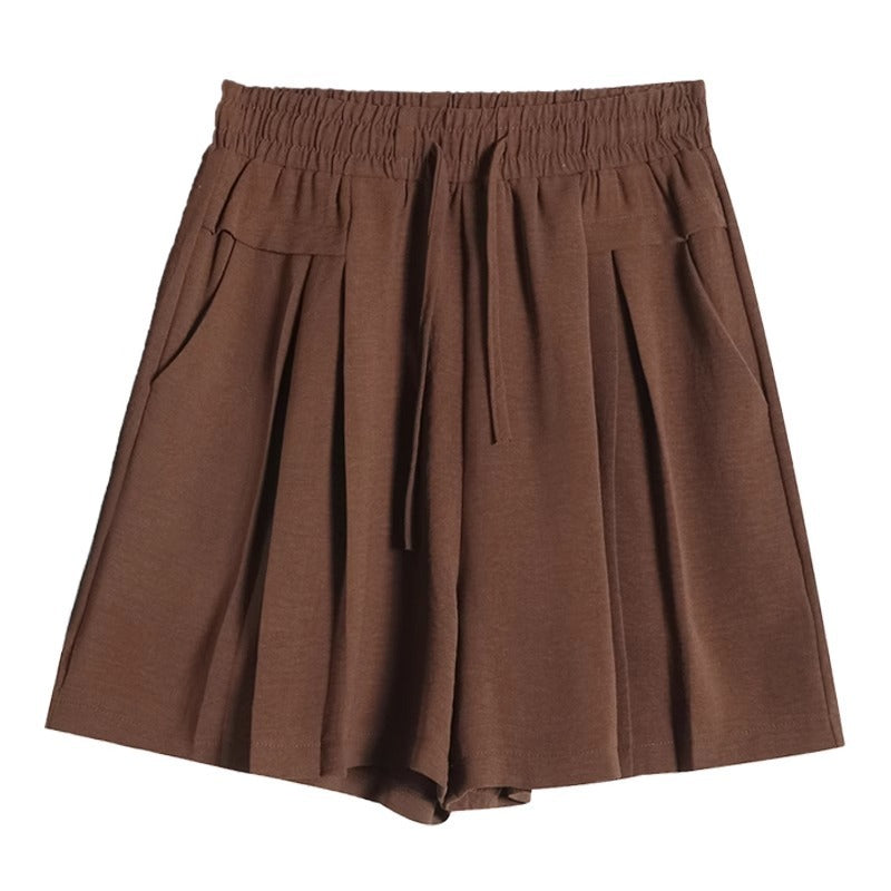 Casual Shorts Women's High Waist Summer Thin Plus Size