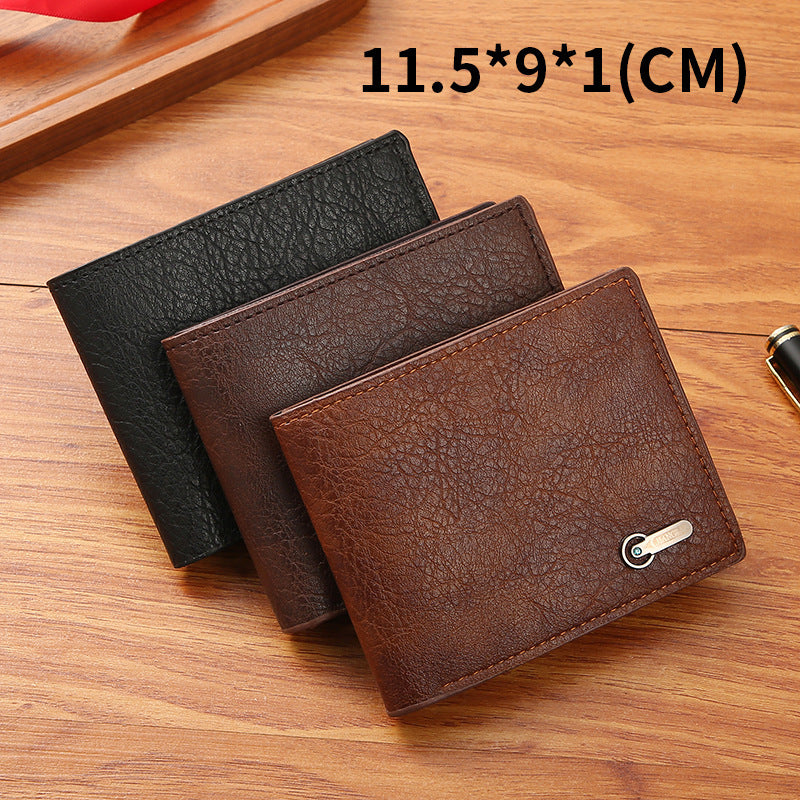 Men's Wallet Business Casual Short Leather