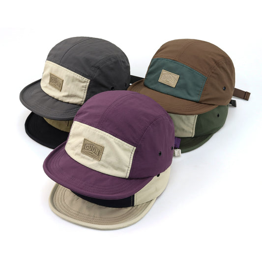 Retro Color Matching Outdoor Four Seasons Soft Brim Baseball Cap