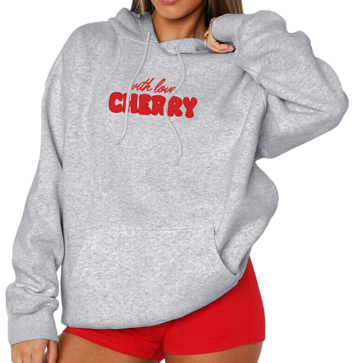 European And American Leisure Style Hooded Letter-print Long Sleeve
