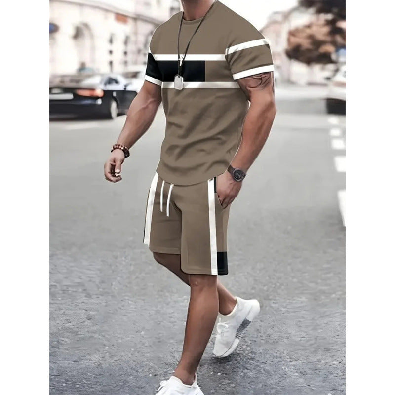 Sports Short-sleeved T-shirt Suit Two-piece Outdoor