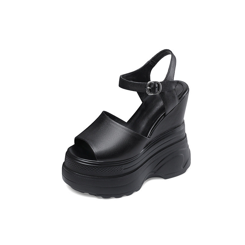 Platform Platform Increased 16cm Casual All-Match Peep Toe Comfortable Sandals