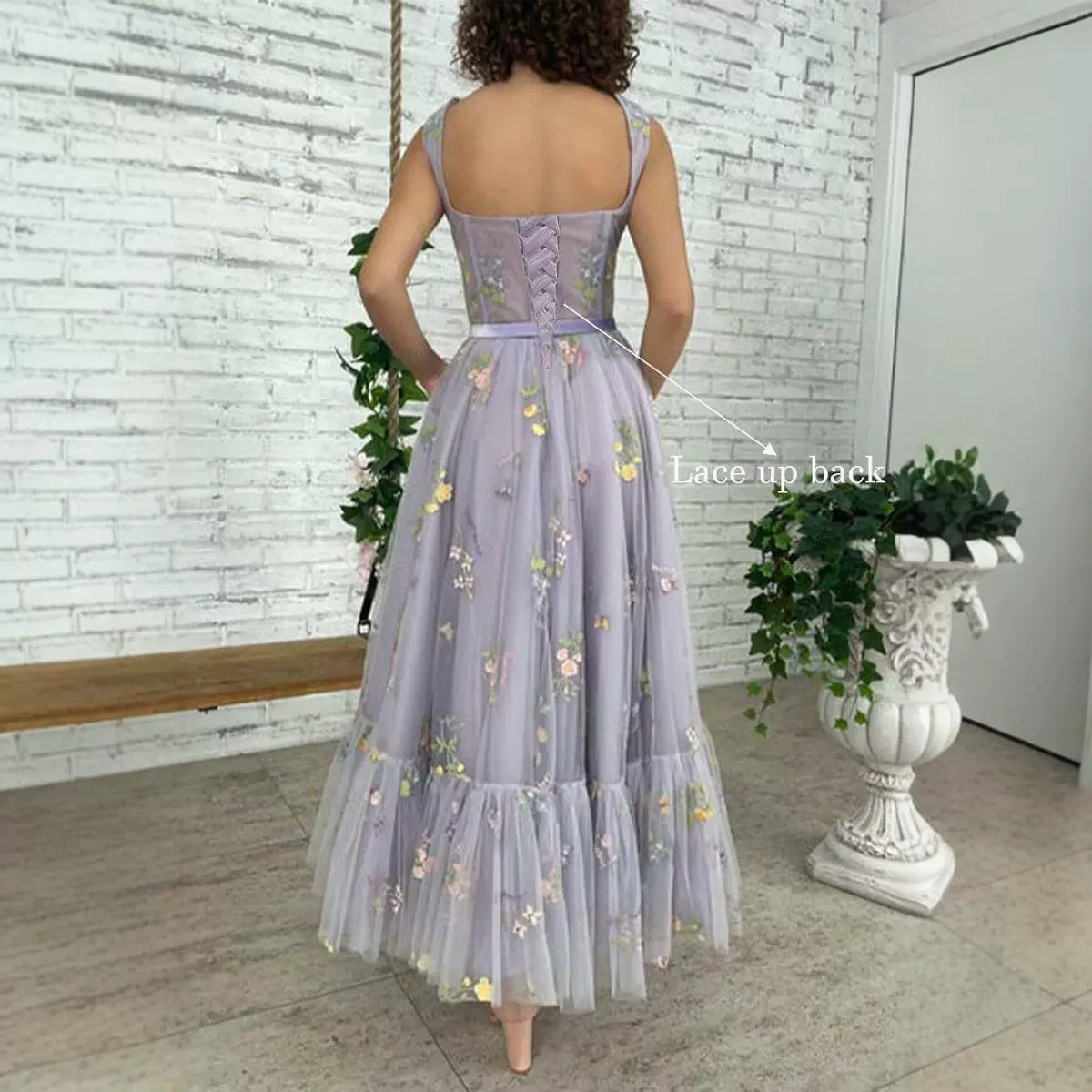 V Neck Banquet Ball Dress