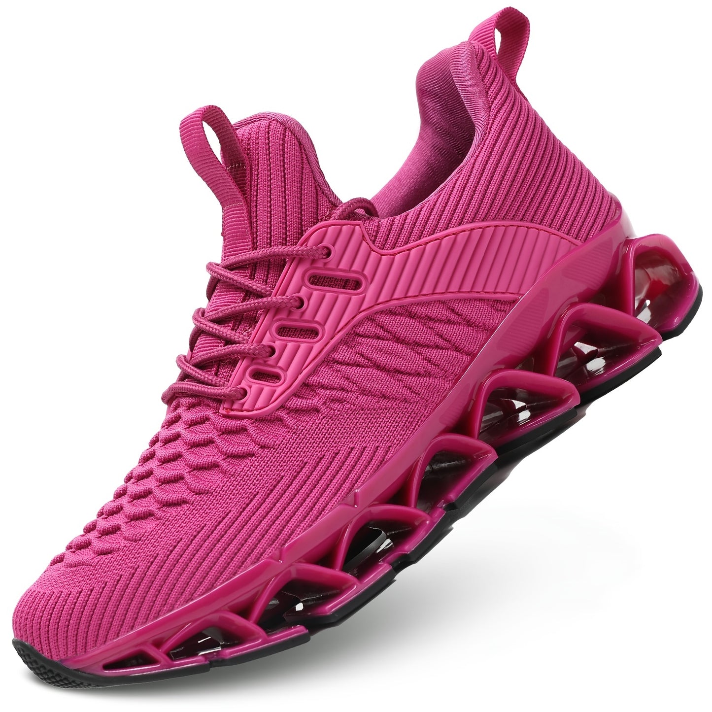 Chic Geometric Women's Sneakers for Fall – Breathable, Stabilizing, & All-Season Running Comfort
