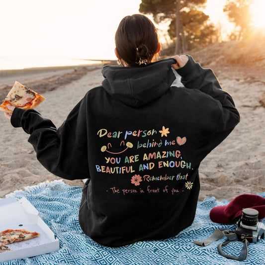 Women's Personalized Letter Printed Fleece Hoodie
