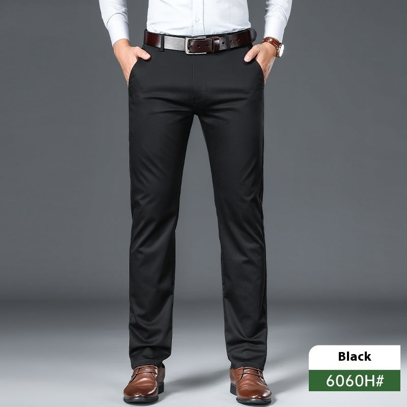 Business Non-ironing Stretch Men's Thin Straight Casual Pants