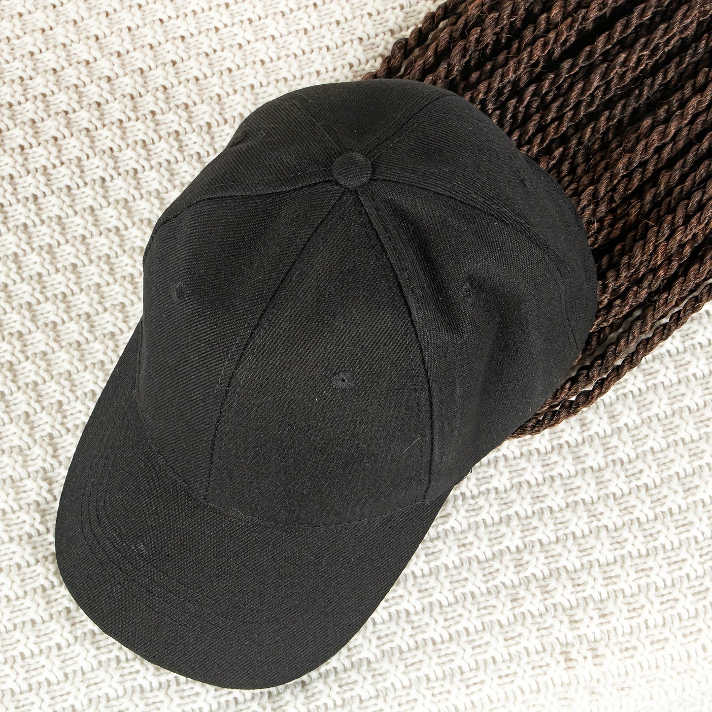 Baseball Hat Hooded Wig Hat Wig Braided Wig Long Wig For Women Synthetic Wig Beginners Friendly Heat Resistant