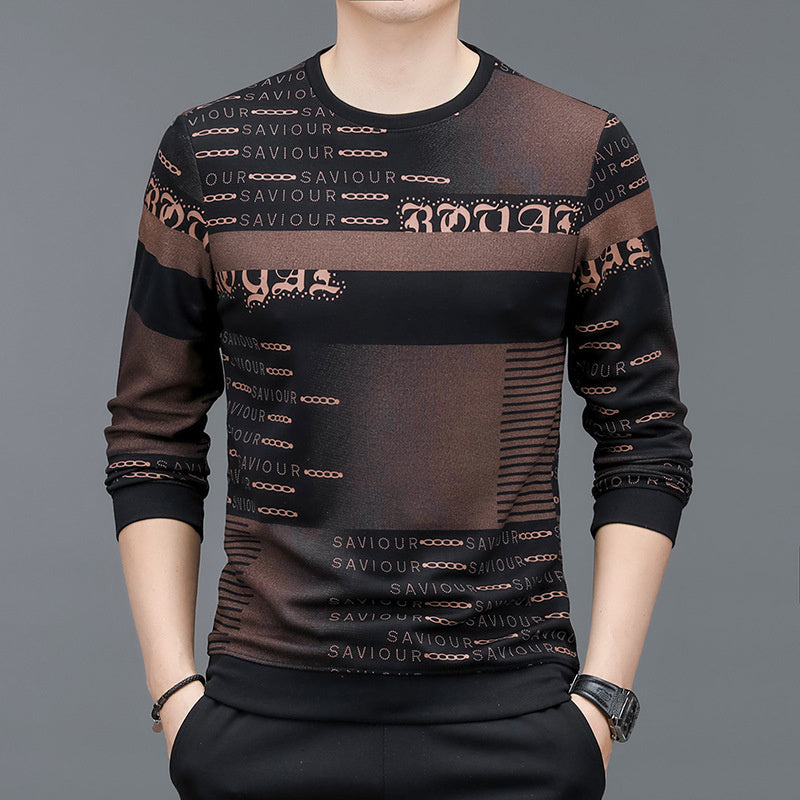 Spring And Autumn Men's New Long Sleeve Sweater