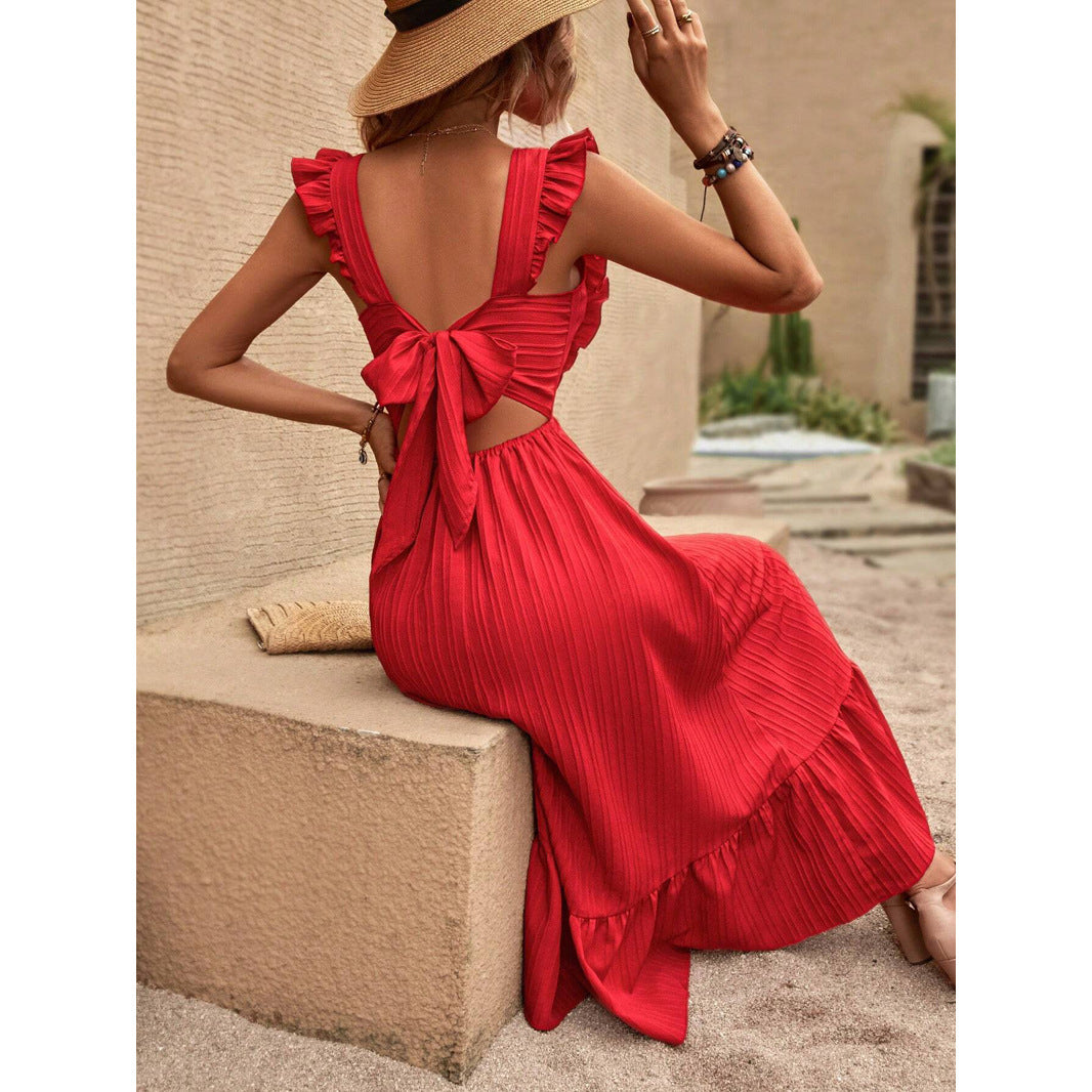 One Shoulder High Slit Satin Dress No Belt