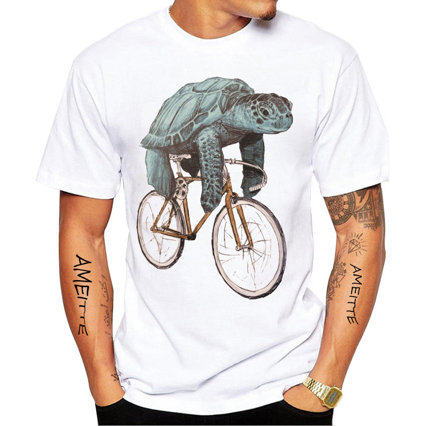 Fashion Personality Animal Funny Men's Printed Top