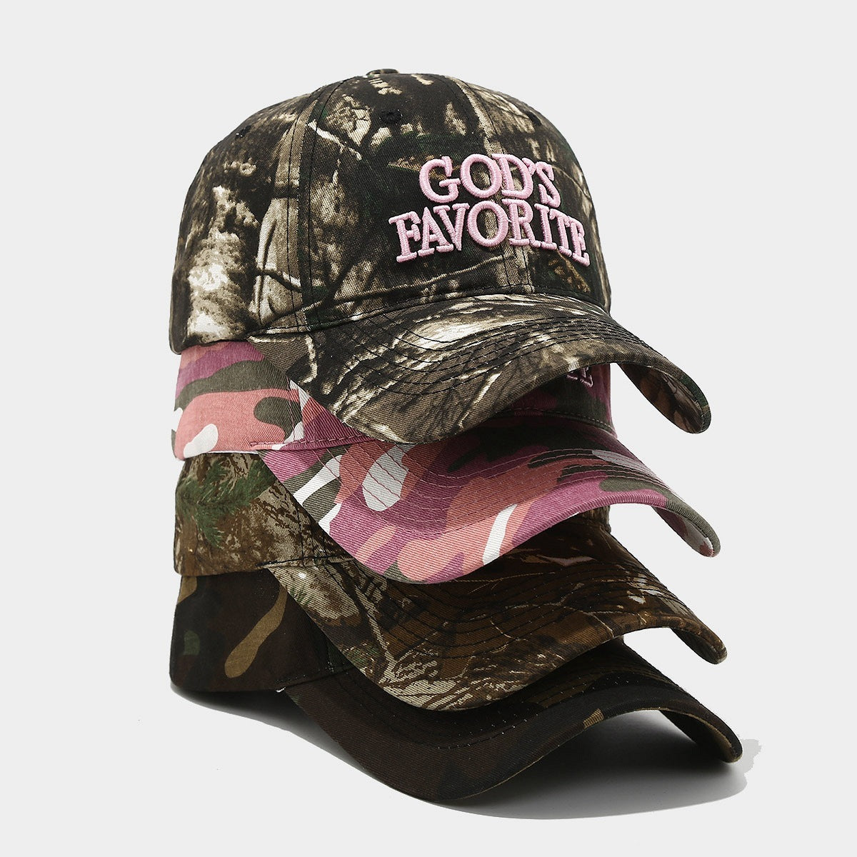 American Retro Baseball Cap Outdoor Jungle Camouflage Distressed