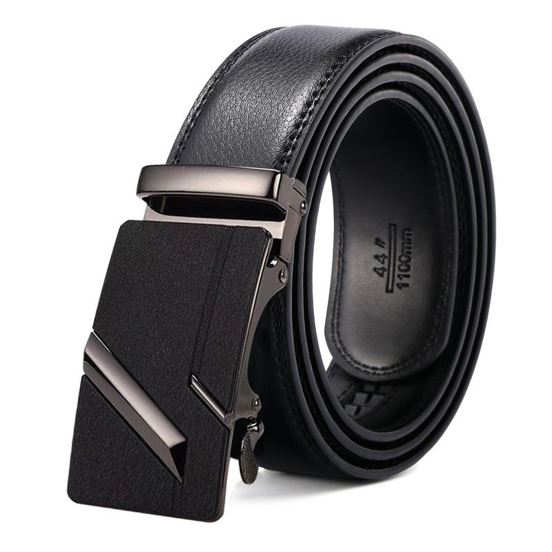 Leather Belt Men's First Layer