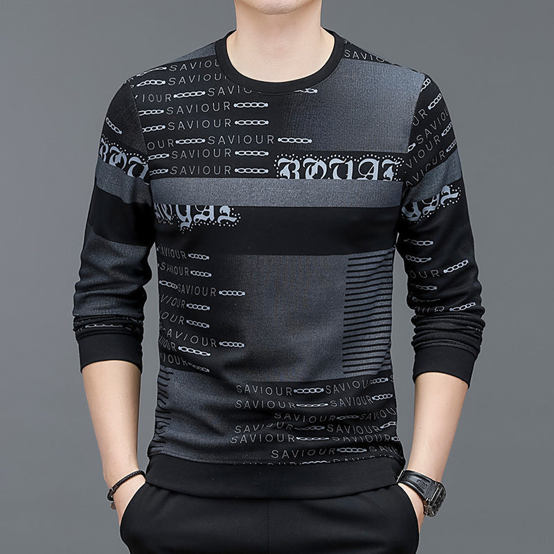 Spring And Autumn Men's New Long Sleeve Sweater