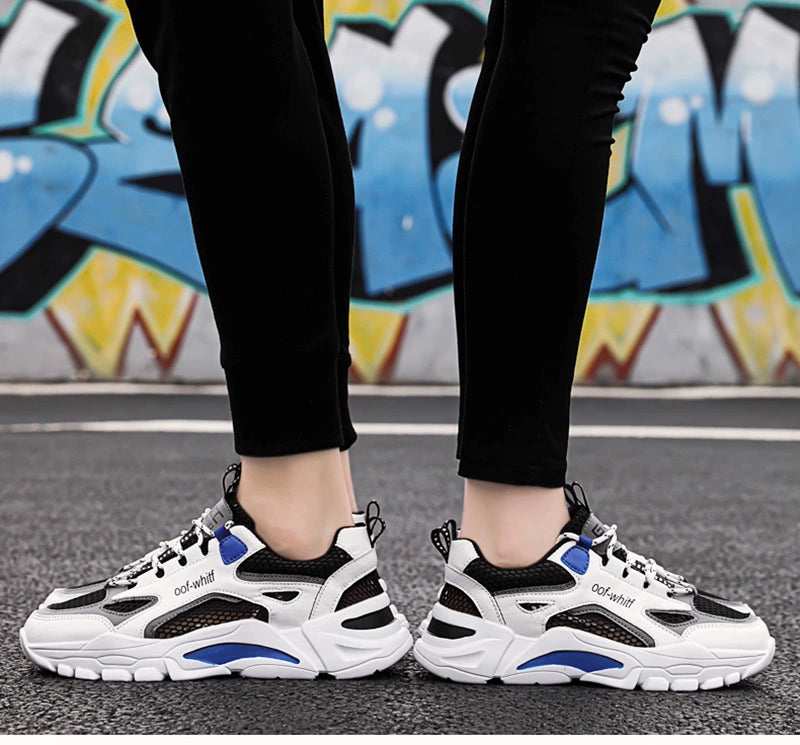 Summer Mesh Men's Breathable Shoes Sneaker Men's Summer Thin Single Mesh Plus Size Teenagers Junior High School Student Mesh Shoes