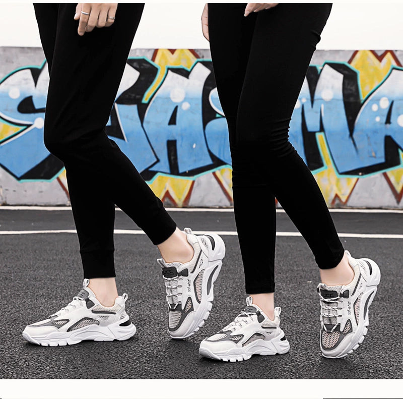 Summer Mesh Men's Breathable Shoes Sneaker Men's Summer Thin Single Mesh Plus Size Teenagers Junior High School Student Mesh Shoes