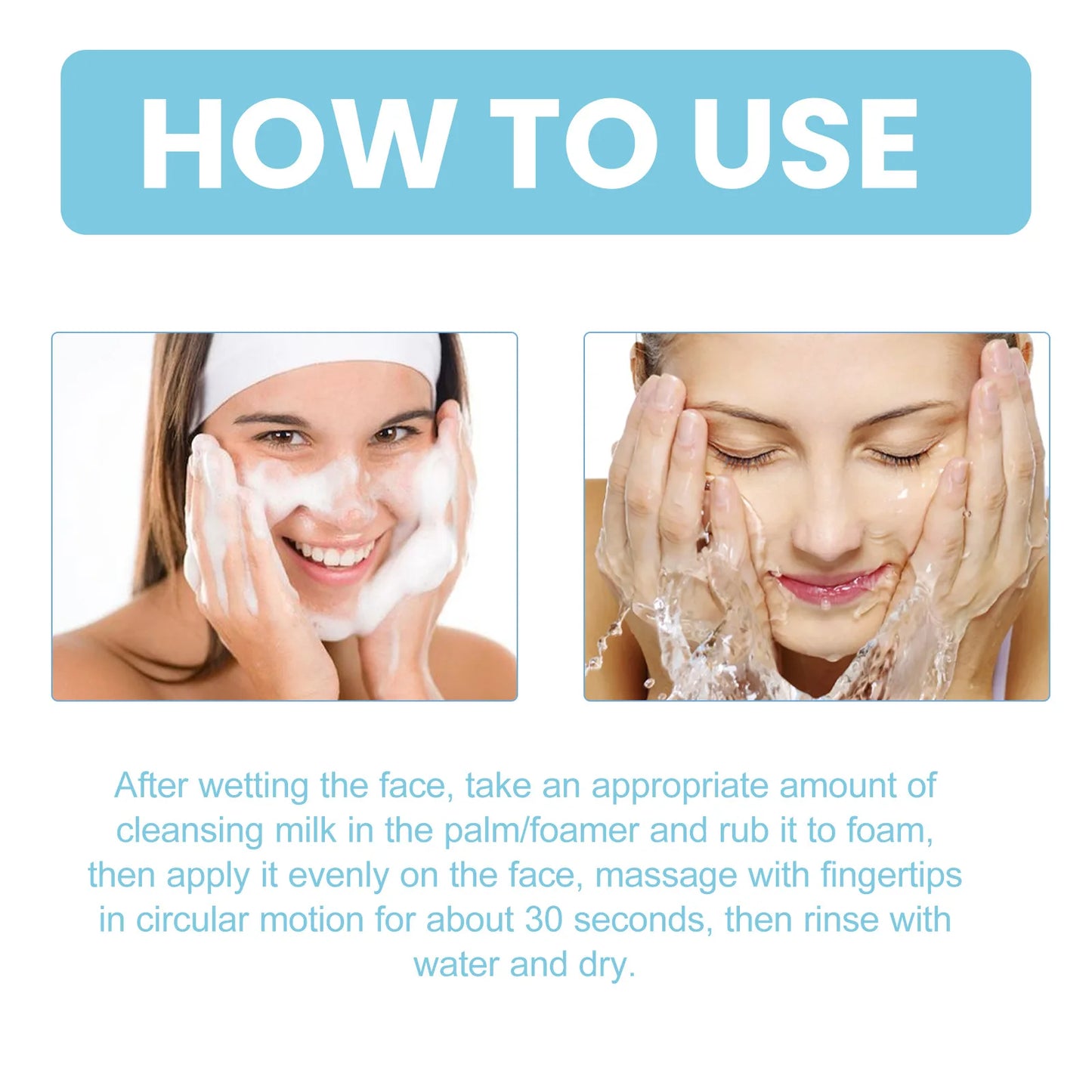 Facial Foaming Cleanser For Clean Pores Oil Control Brightening Skin Rejuvenation Deep Cleansing Moisturizing Face Wash Cleanser