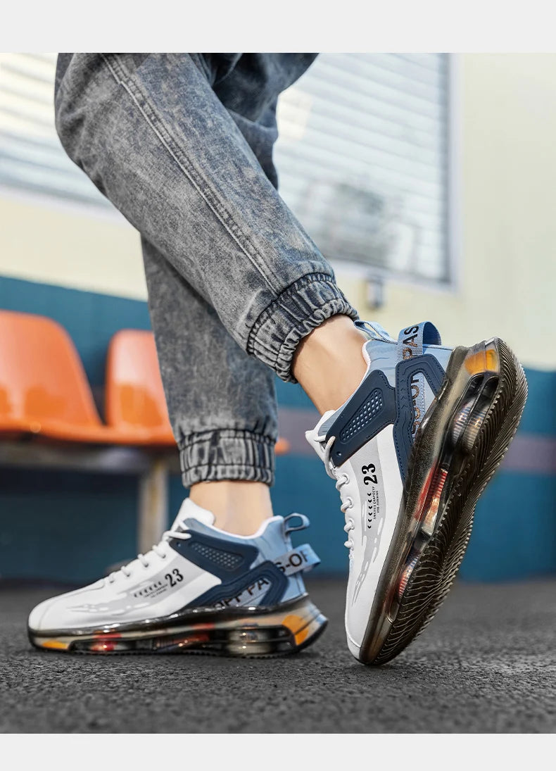 Men Sneaker Shoes Casual Sports Basketball Shoes for Men High Top Male Running Shoes Walking Style Shoes Fashion Footwear