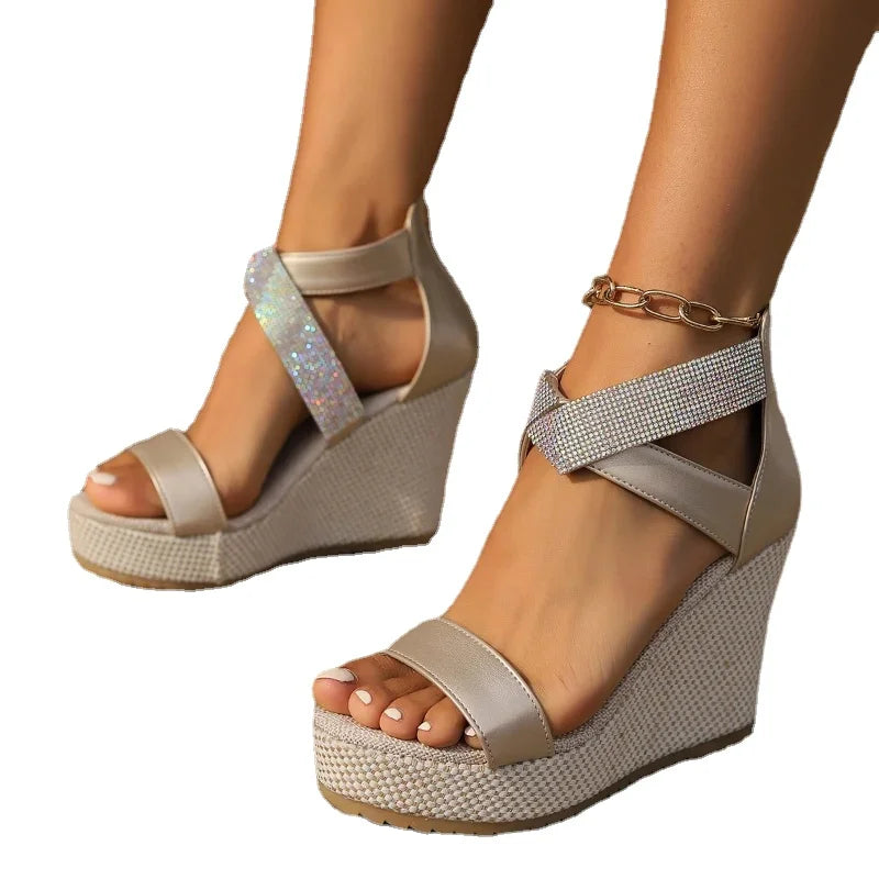 Women High Heels Sandals Women Summer Wedges Platform Fashion Slippers Walking Slides Outdoor Pumps Flip Flops Chaussures Femme