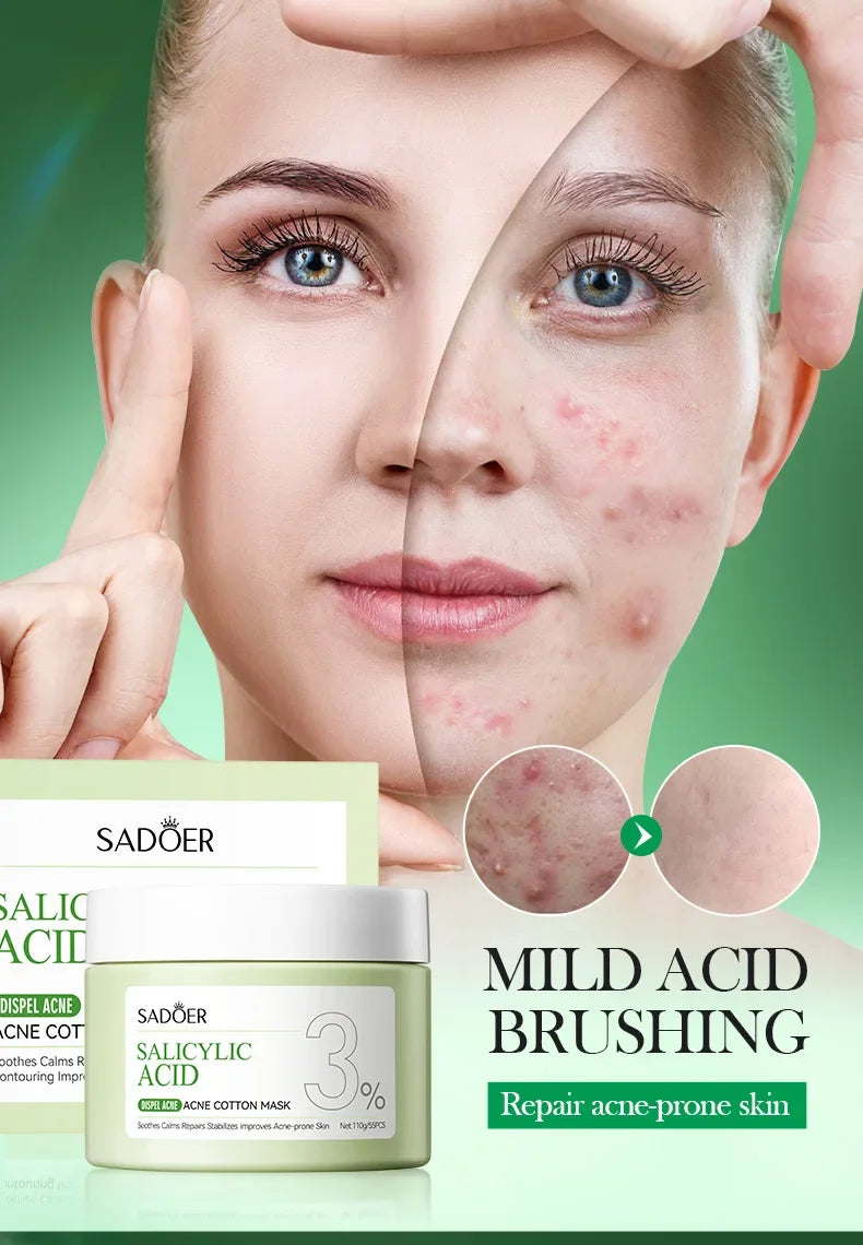 Salicylic Acid Cleansing Essence Lotion Moisturizing and Hydrating Face Cream Acne Amino Acid Skin Care Series