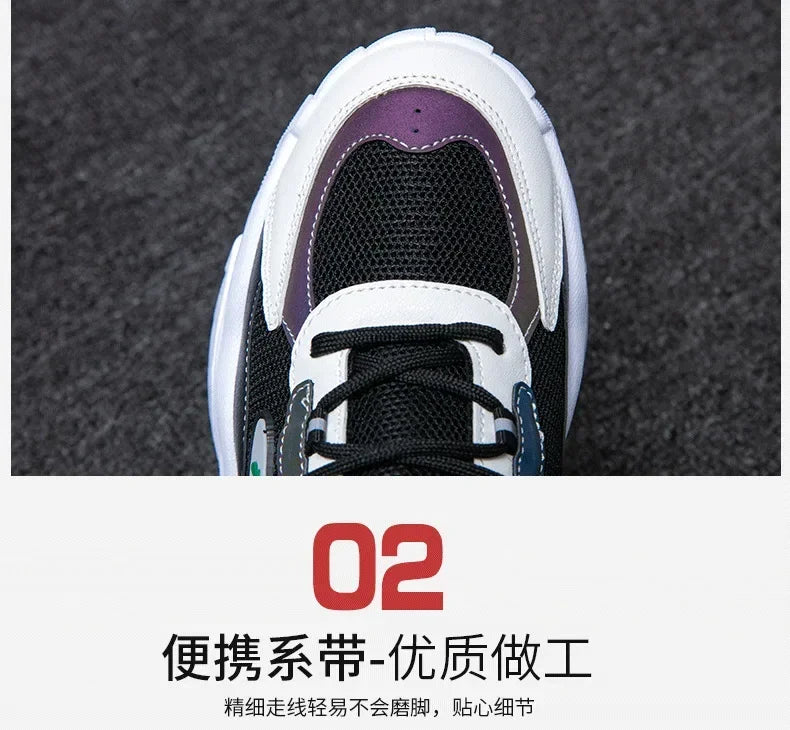 designer shoes men New Style Summer Breathable Wild Mesh Sports Casual Youth Increase Old Fashion Men's Shoes  sneakers