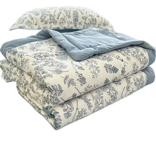 Cotton Air-Conditioning Quilt Cover for Children and Adults, Soft Flower, Double Printed, Washable Bed, Home Use, New,