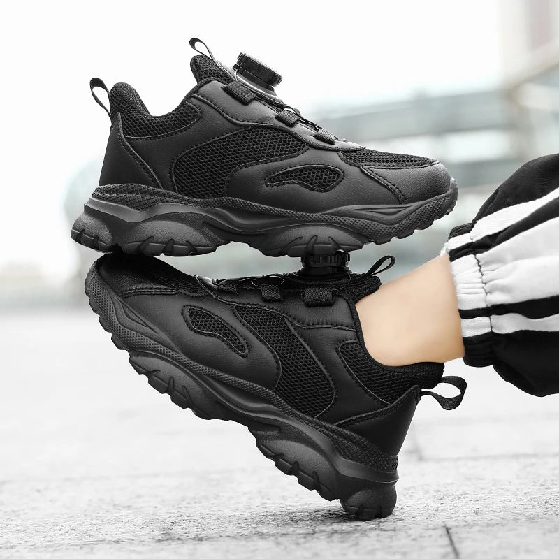 Kids Shoes Boy Casual Sneakers Platform Comfortable Black White Child School Sports Tenis Boy Shoes Children's Basketball Shoes