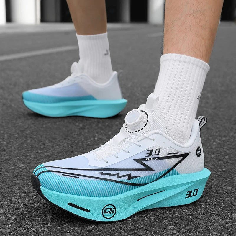 Men's Sports Shoes Sneakers Carbon Plate Running Shoes Male Marathon Racing Shock-absorbing Athletics Training Shoes for Women