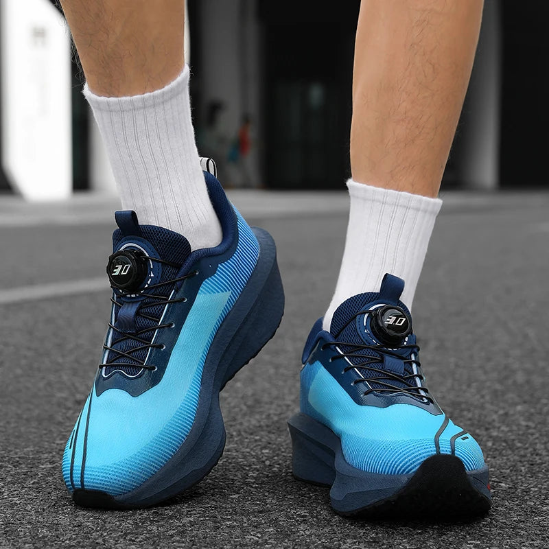 Men's Sports Shoes Sneakers Carbon Plate Running Shoes Male Marathon Racing Shock-absorbing Athletics Training Shoes for Women