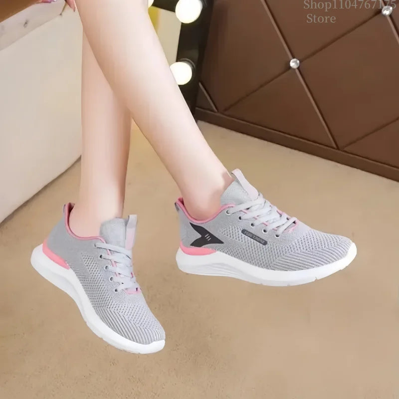 Spring and autumn multi-function soft sole for women's sneakers, comfortable casual running shoes breathable and anti-slip