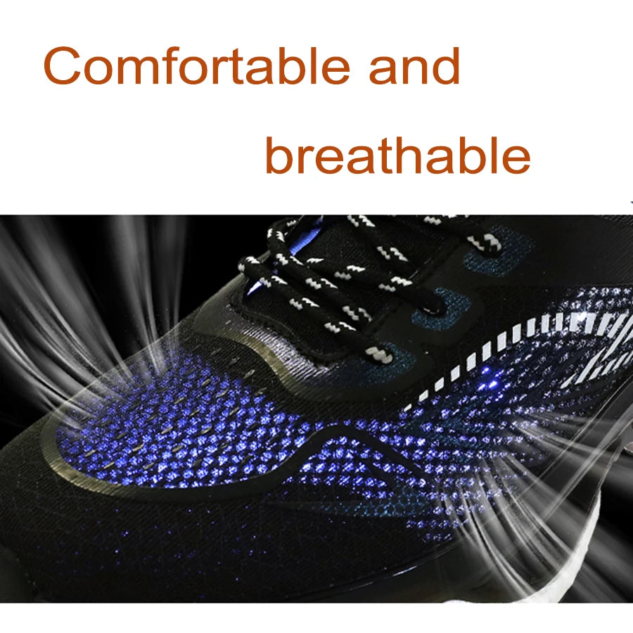 Air Cushion Carbon Plate Sports Running Shoes Men Breathable Lightweight Women's Comfortable Athletic Nonskid Sneakers