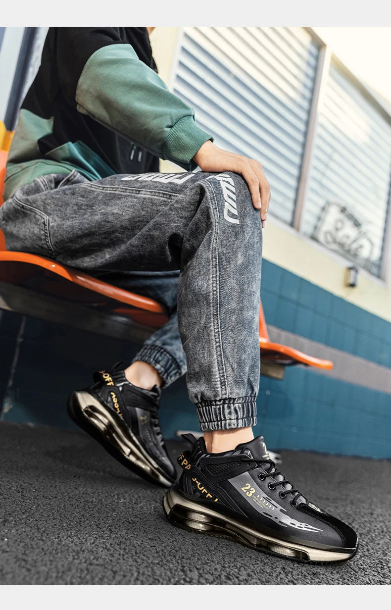 Men Sneaker Shoes Casual Sports Basketball Shoes for Men High Top Male Running Shoes Walking Style Shoes Fashion Footwear