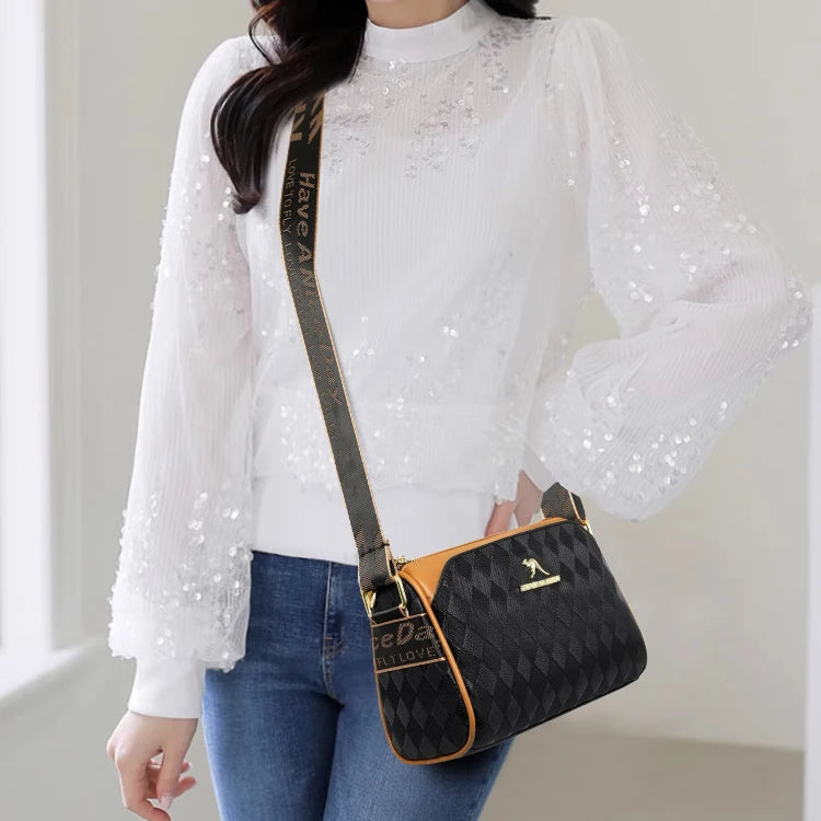 Women High Quality Soft Leather Shoulder Bags Luxury Designer Purses Crossbody Bag Ladies Vintage Messenger Commuting Sac A Main