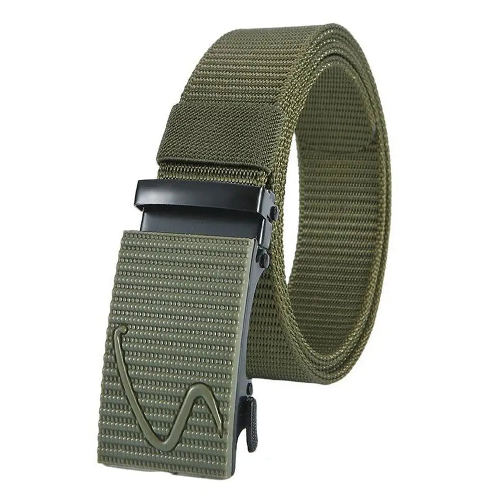 Men Nylon Belt Alloy Buckle Breathable Elastic Belts Men Cowboy Designer Belt Outdoor Casual Tactical Waistbelt Gifts