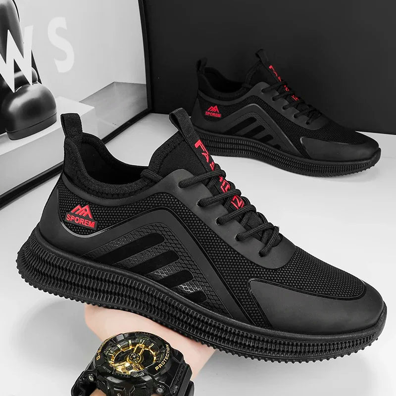 Sports Shoes Man's Lightweight Soft Sole Casual Comfortable Shoes Thin Flat Bottom Resistant To Dirt Trendy Streamline Anti-slip