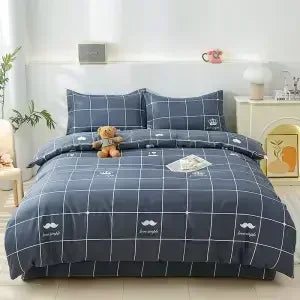 New Winter Warm Green Checkered Duvet Cover 140cm * 200cm 160cm * 200cm 180cm * 200cm Single Bed Double Bed QUEEN SIZE Bed Sack