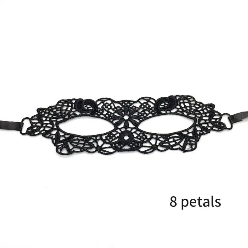 Women Carnival Mask Hollow Lace Masquerade Face Mask Princess Prom Party Props Black Eye Mask Halloween Costume for Women