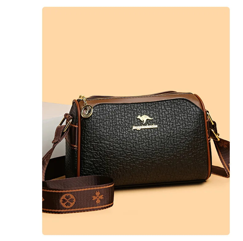 New Pillow Boston Bag Women's Soft Leather Luxury Ladies Handbag Large Capacity Fashion Versatile One Shoulder Crossbody Bag