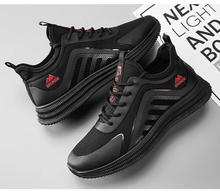 Sports Shoes Man's Lightweight Soft Sole Casual Comfortable Shoes Thin Flat Bottom Resistant To Dirt Trendy Streamline Anti-slip