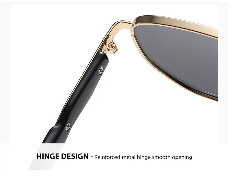 Street Photography Sunglasses For Women, Metal Fashion Uv Anti-retro Round Frame Trendy Personalized Car Sunglasses 2415