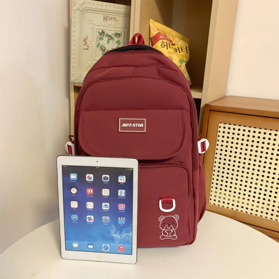 Backpack Female New Travel Bag High School Student Schoolbag Large Capacity Korean Version Leisure Computer