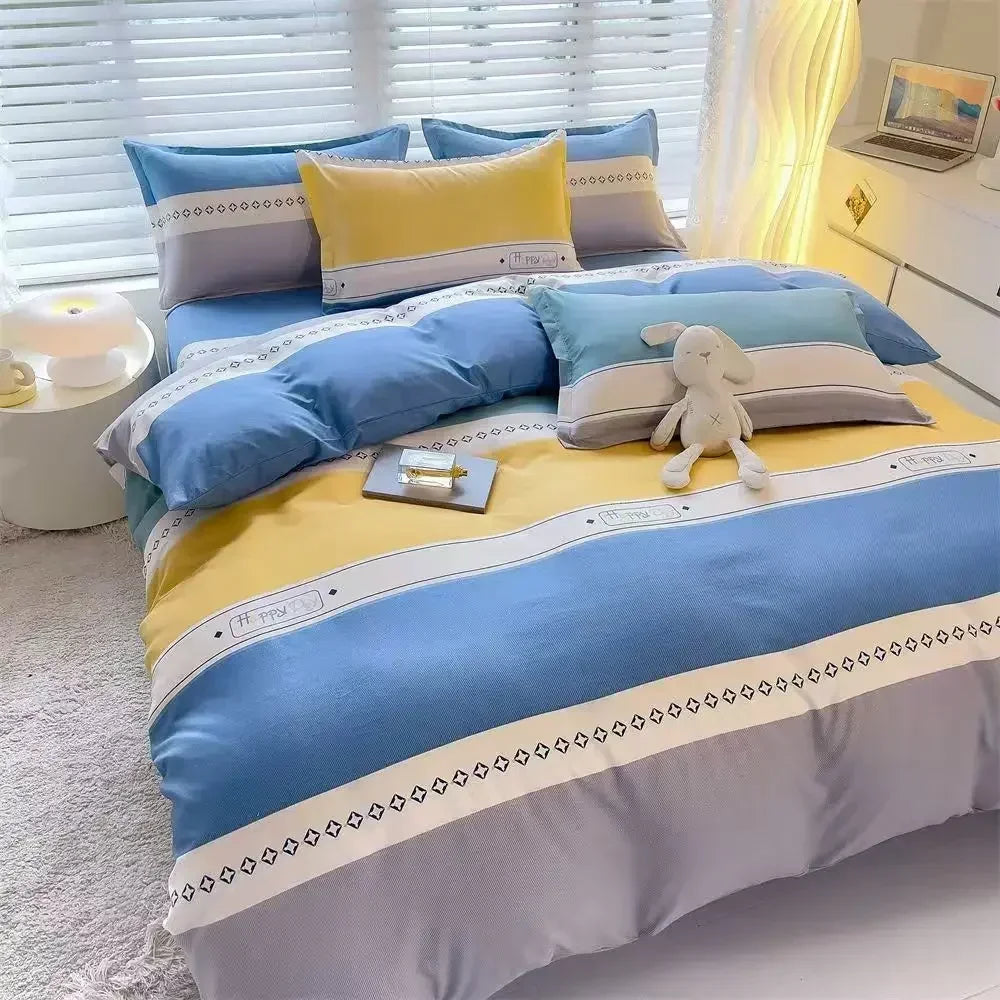 New Winter Warm Green Checkered Duvet Cover 140cm * 200cm 160cm * 200cm 180cm * 200cm Single Bed Double Bed QUEEN SIZE Bed Sack