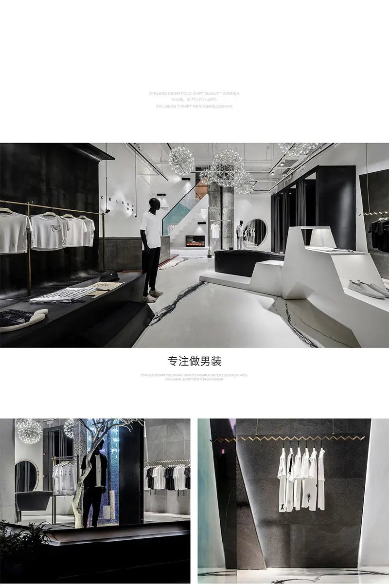 Short Sleeve  Fashion Turn-down Collar Simple Comfortable Versatile Selling Trend Temperament Comfortable Shirts Tops Print Men