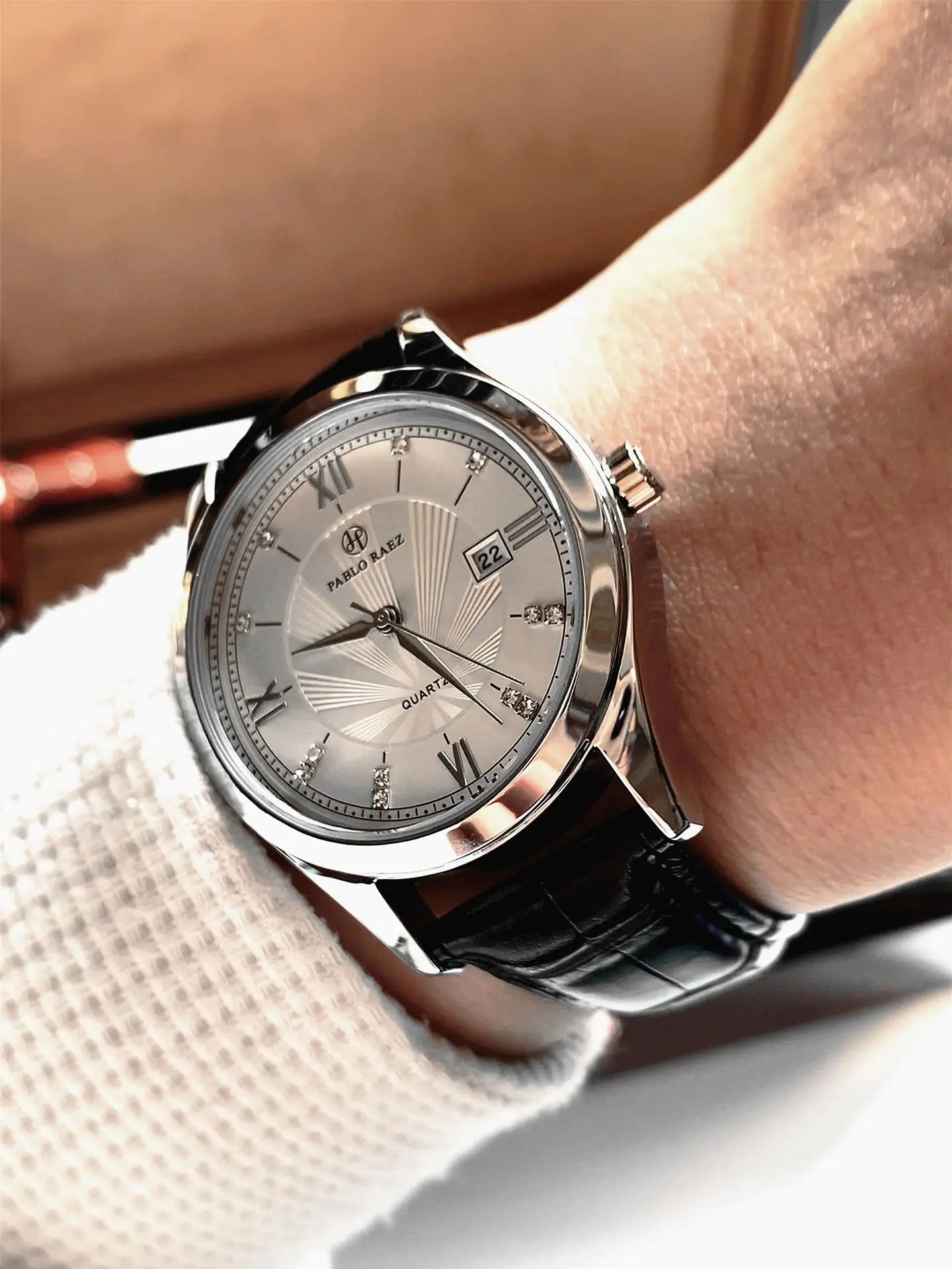 UTHAI High  Authentic Men Watch Brand Waterproof Leather Calendar Student Exam Table Male Fashion Quartz Clock Watches Has Box