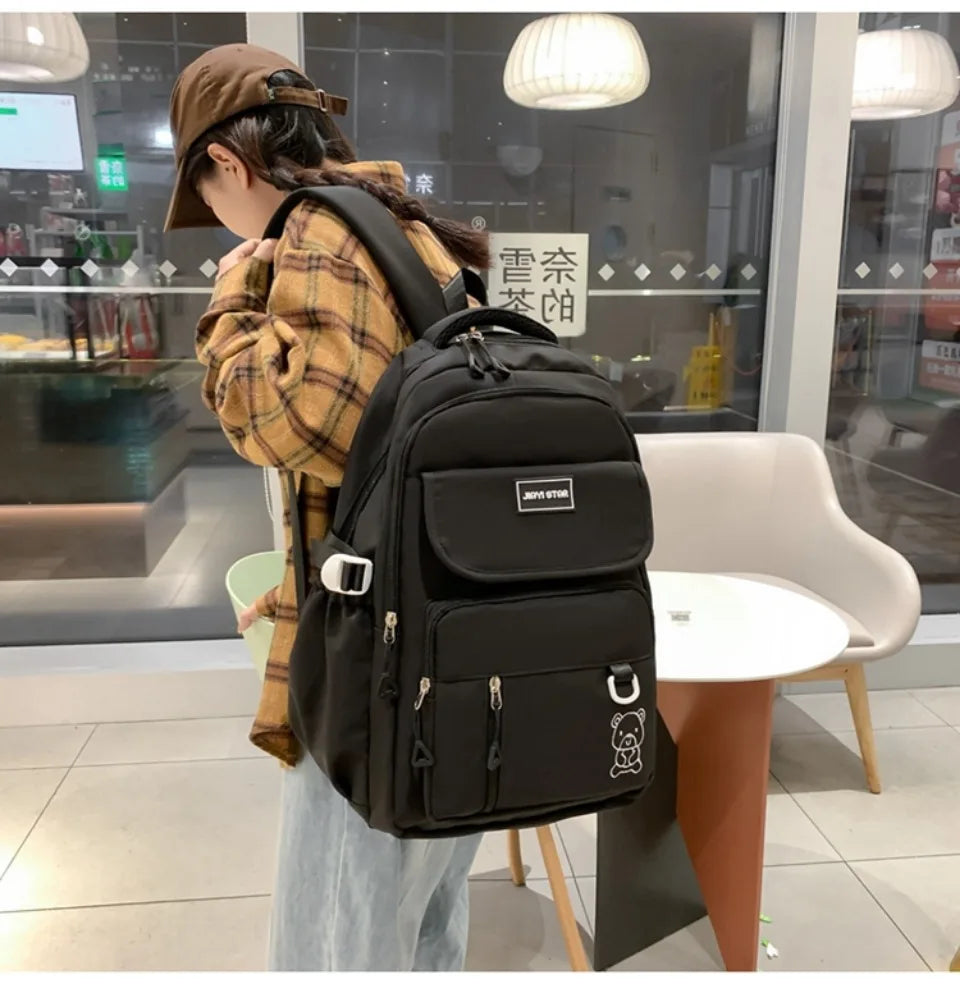 Backpack Female New Travel Bag High School Student Schoolbag Large Capacity Korean Version Leisure Computer