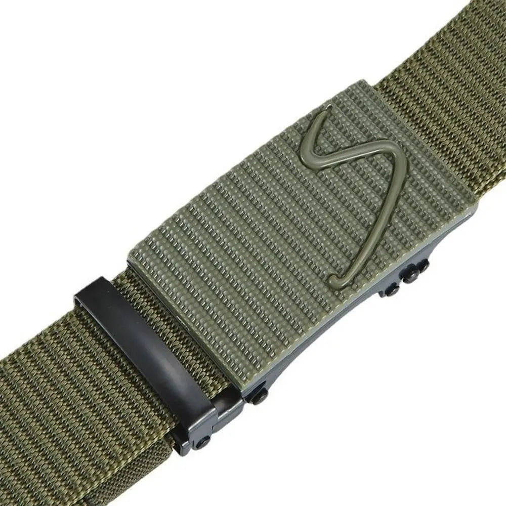 Men Nylon Belt Alloy Buckle Breathable Elastic Belts Men Cowboy Designer Belt Outdoor Casual Tactical Waistbelt Gifts
