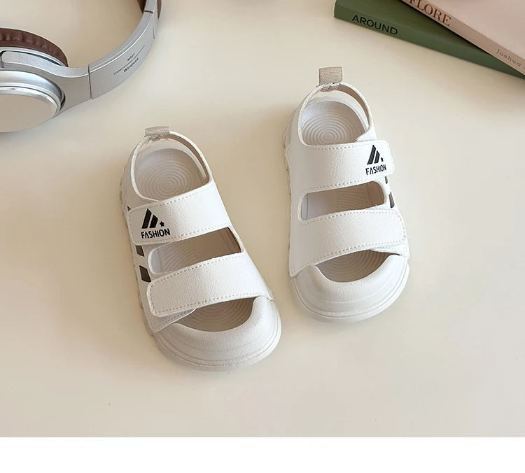 Kids Sandals Children Summer Beach Shoes for Boys Girls Toddlers Little Boy Sandals Fashion 2025 New Toes-covered Anti-kick Soft